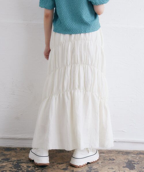 RETRO GIRL(レトロガール)の「シャーリングワッシャーSK(スカート・レディース・ブラック/ナチュラル/イエロー/アイボリー・FREE)」の15枚目の写真