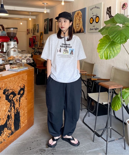 PARIS風景プリントTシャツ 風景フォトTシャツ※一部店舗のみ入荷
