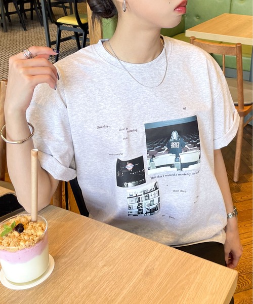 ClocheフォレストプリントTシャツ 小さいサイズ］フォトプリントTシャツ | MICHELKLEIN(Women