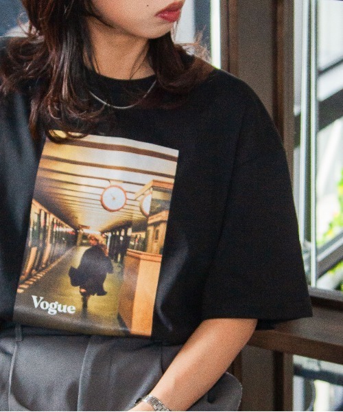 Chillfar（チルファー）の「アソートフォトプリントTシャツ（Tシャツ/カットソー・レディース・ホワイト系/ホワイト系1/ホワイト系2/杢グレー/アイボリー系/ホワイト/ブラック系1/オートミール/ブラック系・FREE）」の16枚目の写真