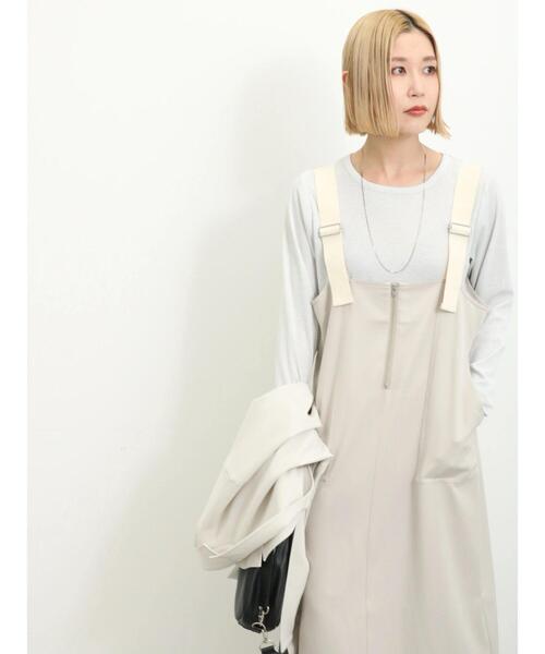 Samansa Mos2 blue（サマンサモスモスブルー）の「ラメリブロンT（Tシャツ/カットソー・レディース・イエロー/シルバーグレー/ブラック・F）」の11枚目の写真