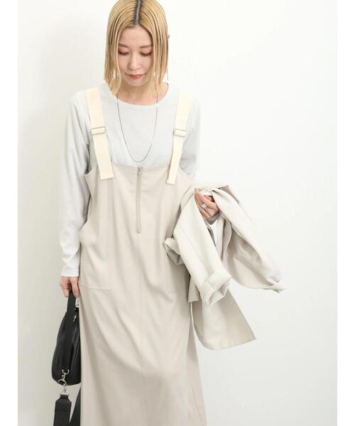 Samansa Mos2 blue（サマンサモスモスブルー）の「ラメリブロンT（Tシャツ/カットソー・レディース・イエロー/シルバーグレー/ブラック・F）」の12枚目の写真