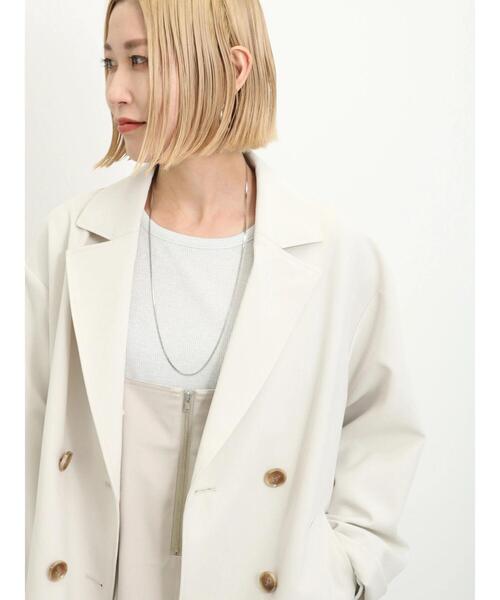 Samansa Mos2 blue（サマンサモスモスブルー）の「ラメリブロンT（Tシャツ/カットソー・レディース・イエロー/シルバーグレー/ブラック・F）」の13枚目の写真