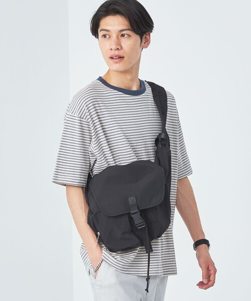 green label relaxing（グリーンレーベルリラクシング）の「【別注】＜fellowww×green label relaxing＞1 ショルダーバッグ（ショルダーバッグ・メンズ・オフホワイト/ブラック・FREE）」の2枚目の写真