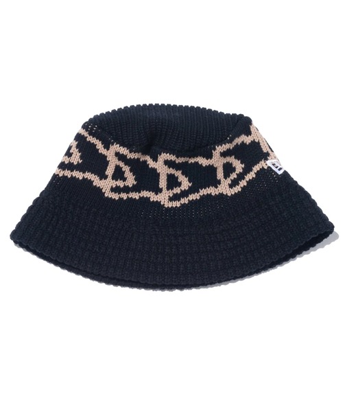 New eraニットバケット Knit Bucket フラッグ ブラック m/l ニットバケット Knit Bucket フラッグ ブラック | ニューエラ