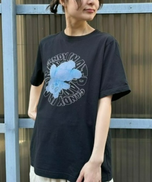 Candy Stripper（キャンディストリッパー）の「CANDY IN A TRANCE Tシャツ（Tシャツ/カットソー・レディース・パープル/オフホワイト/ブラック・1/2/3）」の3枚目の写真