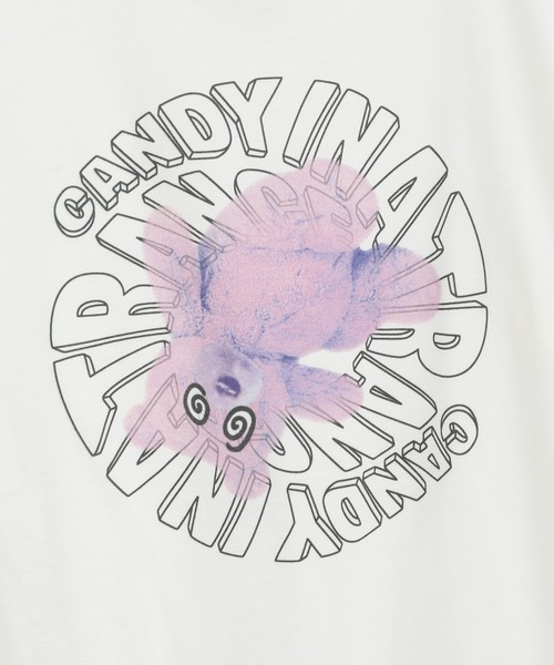 Candy Stripper（キャンディストリッパー）の「CANDY IN A TRANCE Tシャツ（Tシャツ/カットソー・レディース・パープル/オフホワイト/ブラック・1/2/3）」の8枚目の写真