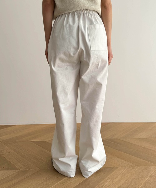 CANAL JEAN（キャナルジーン）の「El mar　NEWコットンイージーパンツ（その他パンツ・レディース・チャコールグレー/アイボリー・ONE SIZE）」の6枚目の写真