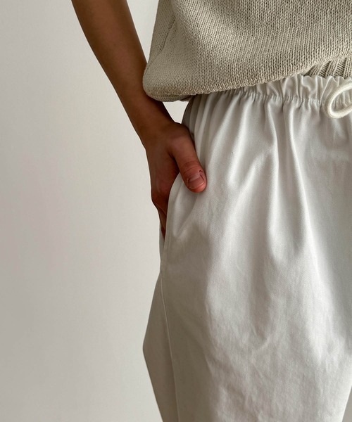 CANAL JEAN（キャナルジーン）の「El mar　NEWコットンイージーパンツ（その他パンツ・レディース・チャコールグレー/アイボリー・ONE SIZE）」の8枚目の写真