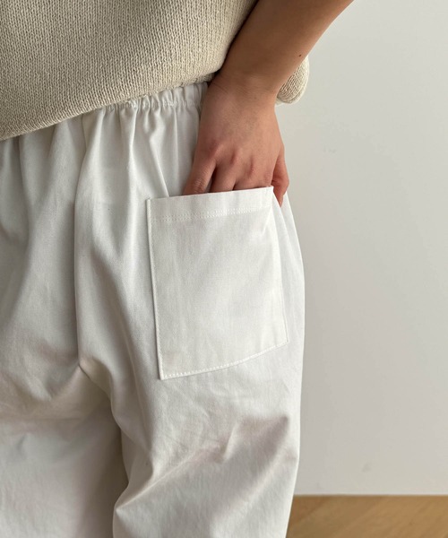 CANAL JEAN（キャナルジーン）の「El mar　NEWコットンイージーパンツ（その他パンツ・レディース・チャコールグレー/アイボリー・ONE SIZE）」の9枚目の写真