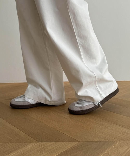 CANAL JEAN（キャナルジーン）の「El mar　NEWコットンイージーパンツ（その他パンツ・レディース・チャコールグレー/アイボリー・ONE SIZE）」の3枚目の写真