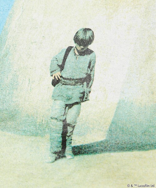 FREAK'S STORE（フリークスストア）の「FREAK’S STORE/フリークスストア STARWARS/スターウォーズ(Graphic) フロスト加工ショートスリーブTシャツ/半袖/リラックスフィット（Tシャツ/カットソー・メンズ・ブラック/ホワイト・MEDIUM/LARGE）」の5枚目の写真