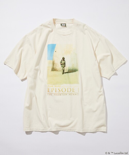 FREAK'S STORE（フリークスストア）の「FREAK’S STORE/フリークスストア STARWARS/スターウォーズ(Graphic) フロスト加工ショートスリーブTシャツ/半袖/リラックスフィット（Tシャツ/カットソー・メンズ・ブラック/ホワイト・MEDIUM/LARGE）」の7枚目の写真