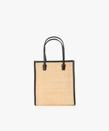 agnes b.（アニエスベー）の「ラフィア スモール トートバッグ (WAX35