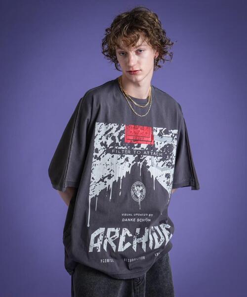 DANKE SCHON（ダンケシェーン）の「DankeSchon/ダンケシェーン/CIGARETTE DOLMAN S/S Tシャツ（Tシャツ/カットソー・メンズ・ホワイト/チャコールグレー・M/L）」の10枚目の写真