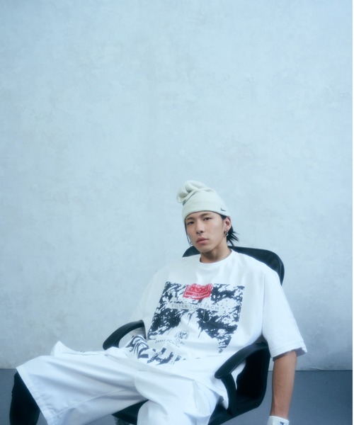 DANKE SCHON（ダンケシェーン）の「DankeSchon/ダンケシェーン/CIGARETTE DOLMAN S/S Tシャツ（Tシャツ/カットソー・メンズ・ホワイト/チャコールグレー・M/L）」の18枚目の写真