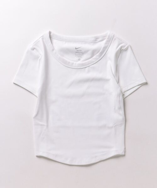 NIKE(ナイキ)の「《NIKEアパレル》WS ワン DF S/S タイト トップ(Tシャツ/カットソー・レディース・ホワイト/ブラック/ライラック/ダークネイビー・M/L/S/XL)」の2枚目の写真
