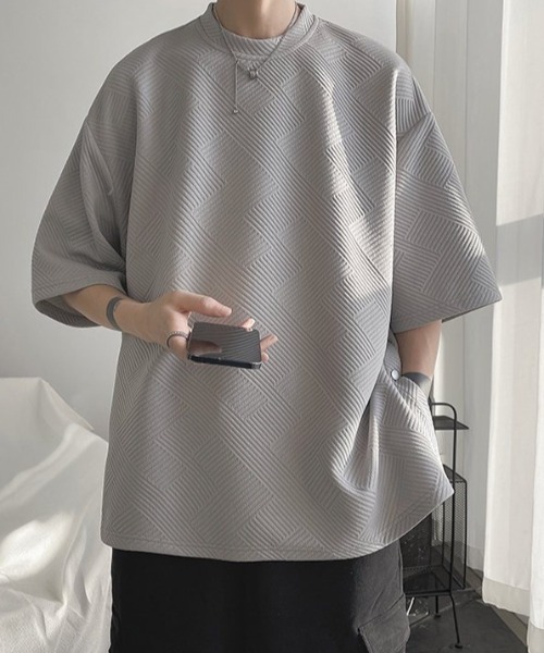 CREARE -LINO-(クレアーレリノ)の「サイドボタンカットソー(Tシャツ/カットソー・メンズ・ブラック/ホワイト/グレー・FREE)」の12枚目の写真