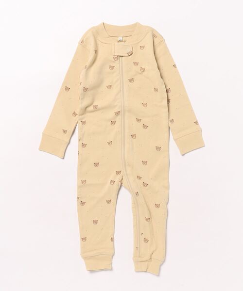 【セール】《Quincy Mae》ZIP LONGSLEEVE SLEEPER || BEARS（その他ベビー用品）｜Quincy Mae（クインシーメイ）