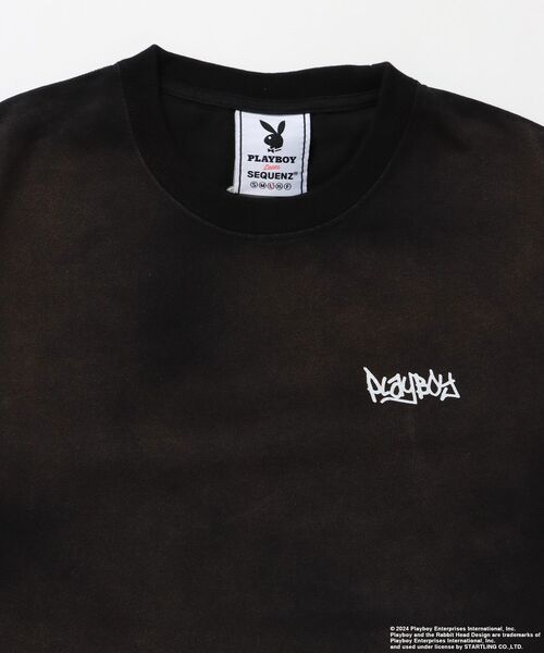 PLAYBOY(プレイボーイ)の「【SEQUENZ(シークエンズ)】PB VINTAGE COLLAGE S/S TEE / PLAYBOY×Sequenz 90s Tシャツ スプレーブリーチ加工 グラフィック コラージュ 半袖(Tシャツ/カットソー・メンズ・ダークブラウン/ブラック/ライトグレー・X-LARGE/MEDIUM/LARGE)」の19枚目の写真