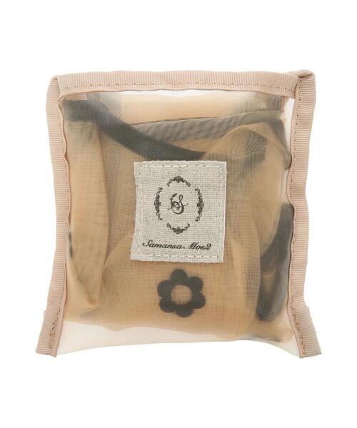 Samansa Mos2(サマンサ モスモス)の「【ポケッタブル】花刺繍シアーマルシェバッグ(ハンドバッグ・レディース・ベージュ/ブラウン・F)」の17枚目の写真