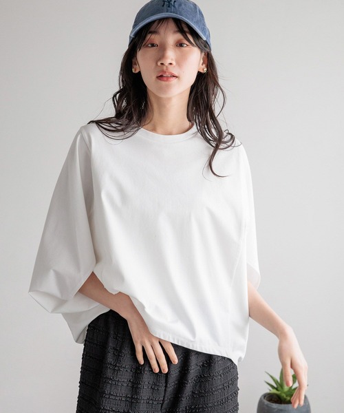 LOWRYS FARM(ローリーズファーム)の「カイテキノウドルマンSS 991855(Tシャツ/カットソー・レディース・ブラウン/ホワイト/ブラック・FREE)」の1枚目の写真