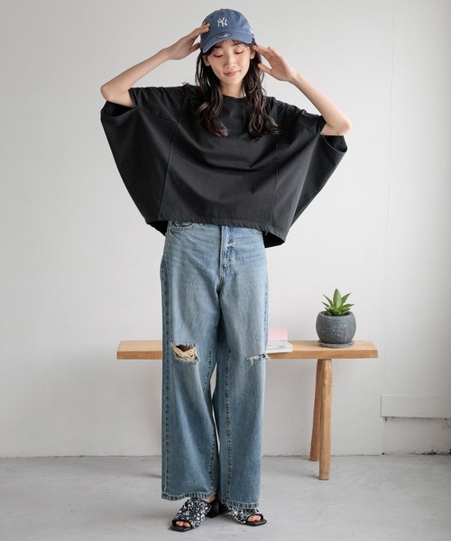 LOWRYS FARM(ローリーズファーム)の「カイテキノウドルマンSS 991855(Tシャツ/カットソー・レディース・ブラウン/ホワイト/ブラック・FREE)」の17枚目の写真