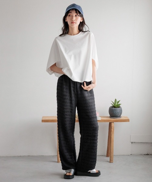 LOWRYS FARM(ローリーズファーム)の「カイテキノウドルマンSS 991855(Tシャツ/カットソー・レディース・ブラウン/ホワイト/ブラック・FREE)」の11枚目の写真