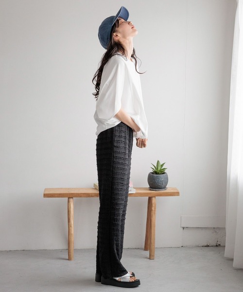 LOWRYS FARM(ローリーズファーム)の「カイテキノウドルマンSS 991855(Tシャツ/カットソー・レディース・ブラウン/ホワイト/ブラック・FREE)」の13枚目の写真