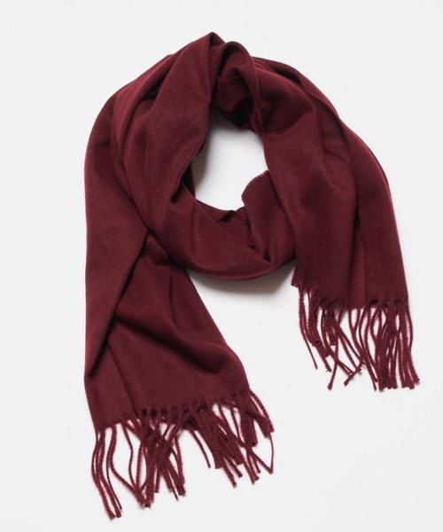 Lui's（ルイス）の「ソフトカラーストール（マフラー・レディース・アイボリー/ダークグリーン/ボルドー/ブラック・FREE）」の22枚目の写真