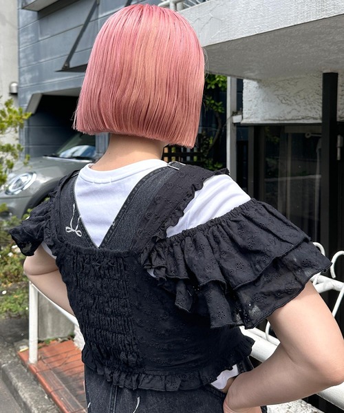 alice auaa ビスチェ ダブルボタン フリル ブラック オフショルダー リフ Riff 2WAY フリルオフショル トップス ラッフルフリル オフ