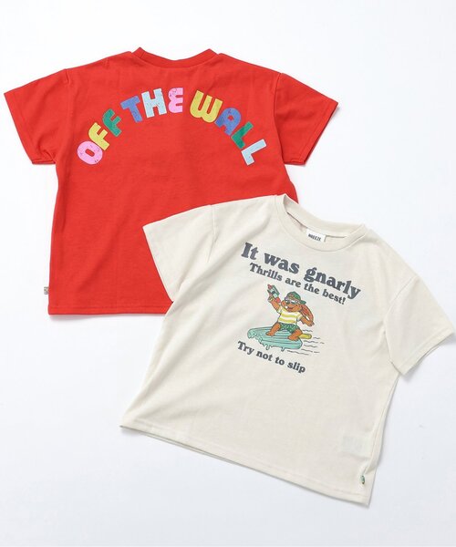 BREEZE(ブリーズ)の「【接触冷感】もっとスズシー サーフモチーフTシャツ(Tシャツ/カットソー・キッズ・アイボリー/レッド・90/100/110/120/80/130/140)」の15枚目の写真