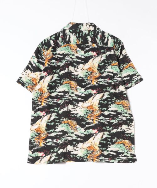 ブラウス シャツ HOUSTON /ヒューストン 41106 ALOHA SHIRT (虎) / アロハシャツ/ HS411 レディース メンズ HOUSTON ブラウス シャツ /ヒューストン 41106 ALOHA SHIRT (虎