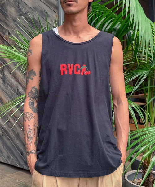 RVCA(ルーカ)の「RVCA メンズ 【LUKE P】 LUKE P TANK タンクトップ 【2024年夏モデル】/ルーカワンポイントロゴタンクトップ(タンクトップ・メンズ・ホワイト/ブラック・MEDIUM/SMALL/X-LARGE/LARGE)」の1枚目の写真