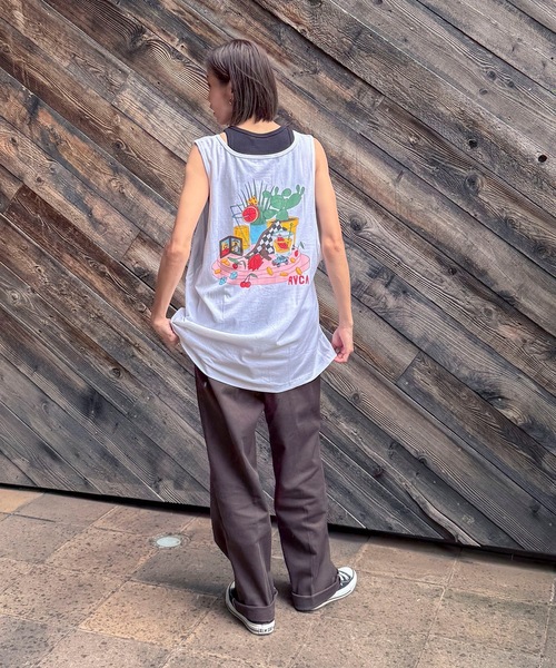 RVCA(ルーカ)の「RVCA メンズ 【LUKE P】 LUKE P TANK タンクトップ 【2024年夏モデル】/ルーカワンポイントロゴタンクトップ(タンクトップ・メンズ・ホワイト/ブラック・MEDIUM/SMALL/X-LARGE/LARGE)」の4枚目の写真