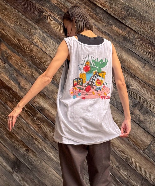 RVCA(ルーカ)の「RVCA メンズ 【LUKE P】 LUKE P TANK タンクトップ 【2024年夏モデル】/ルーカワンポイントロゴタンクトップ(タンクトップ・メンズ・ホワイト/ブラック・MEDIUM/SMALL/X-LARGE/LARGE)」の7枚目の写真