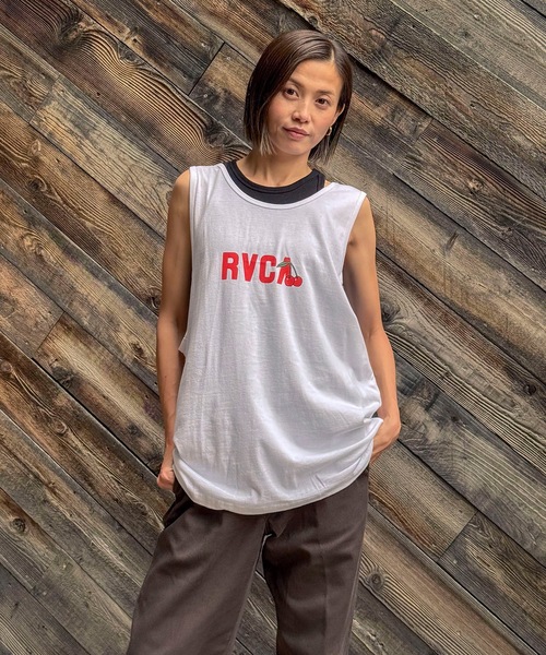 RVCA(ルーカ)の「RVCA メンズ 【LUKE P】 LUKE P TANK タンクトップ 【2024年夏モデル】/ルーカワンポイントロゴタンクトップ(タンクトップ・メンズ・ホワイト/ブラック・MEDIUM/SMALL/X-LARGE/LARGE)」の5枚目の写真
