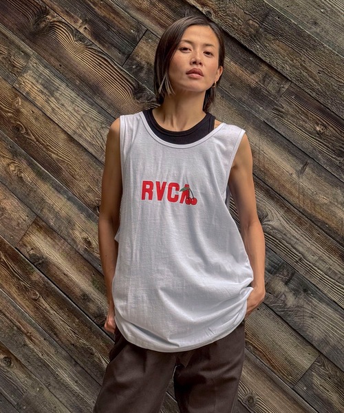 RVCA(ルーカ)の「RVCA メンズ 【LUKE P】 LUKE P TANK タンクトップ 【2024年夏モデル】/ルーカワンポイントロゴタンクトップ(タンクトップ・メンズ・ホワイト/ブラック・MEDIUM/SMALL/X-LARGE/LARGE)」の6枚目の写真