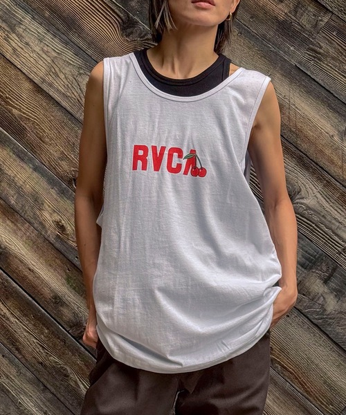RVCA(ルーカ)の「RVCA メンズ 【LUKE P】 LUKE P TANK タンクトップ 【2024年夏モデル】/ルーカワンポイントロゴタンクトップ(タンクトップ・メンズ・ホワイト/ブラック・MEDIUM/SMALL/X-LARGE/LARGE)」の8枚目の写真