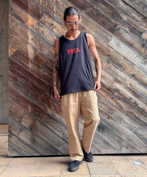 RVCA(ルーカ)の「RVCA メンズ 【LUKE P】 LUKE P TANK タンクトップ 【2024年夏モデル】/ルーカワンポイントロゴタンクトップ(タンクトップ・メンズ・ホワイト/ブラック・MEDIUM/SMALL/X-LARGE/LARGE)」の9枚目の写真