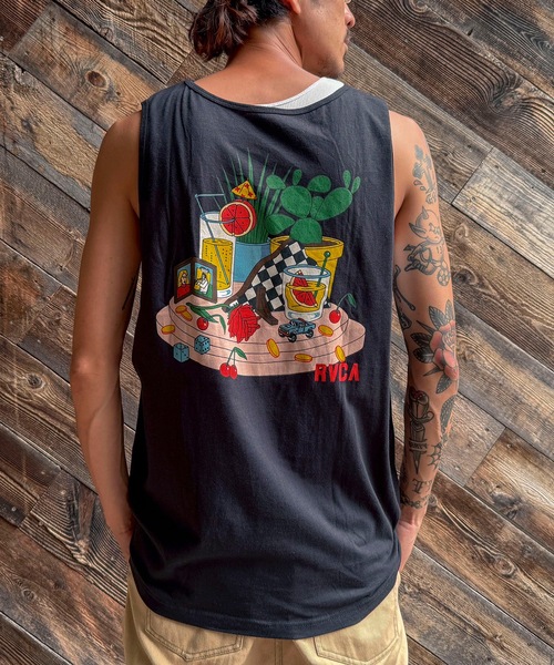 RVCA(ルーカ)の「RVCA メンズ 【LUKE P】 LUKE P TANK タンクトップ 【2024年夏モデル】/ルーカワンポイントロゴタンクトップ(タンクトップ・メンズ・ホワイト/ブラック・MEDIUM/SMALL/X-LARGE/LARGE)」の12枚目の写真