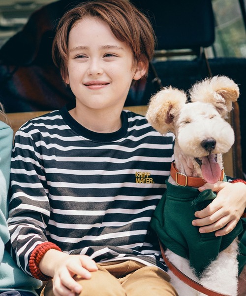 KRIFF MAYER Kid's Collection(クリフメイヤーキッズコレクション)の「裏ブロックフリースぽかぽかTシャツ(Tシャツ ...