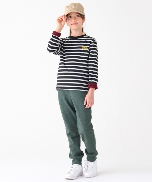 KRIFF MAYER Kid's Collection(クリフメイヤーキッズコレクション)の「裏ブロックフリースぽかぽかTシャツ(Tシャツ/カットソー・キッズ・ブラック/カーキ/グレー/ネイビー・120/130/140/150/160/170)」の14枚目の写真