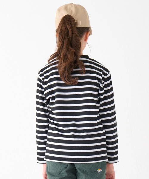 KRIFF MAYER Kid's Collection(クリフメイヤーキッズコレクション)の「裏ブロックフリースぽかぽかTシャツ(Tシャツ/カットソー・キッズ・ブラック/カーキ/グレー/ネイビー・120/130/140/150/160/170)」の16枚目の写真