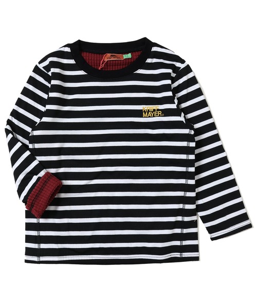 KRIFF MAYER Kid's Collection(クリフメイヤーキッズコレクション)の「裏ブロックフリースぽかぽかTシャツ(Tシャツ/カットソー・キッズ・ブラック/カーキ/グレー/ネイビー・120/130/140/150/160/170)」の21枚目の写真