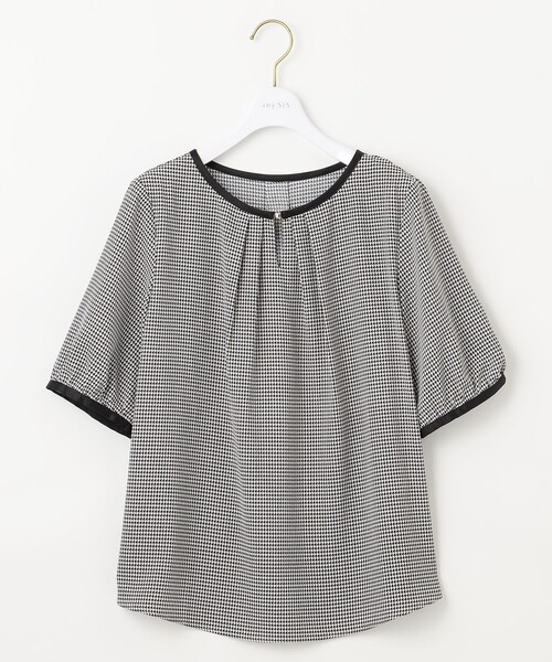 ANY SIS（エニィスィス）の「【洗える】 バイカラータック ブラウス（シャツ/ブラウス・レディース・ブラック系3/ブラック系5・0）」の8枚目の写真