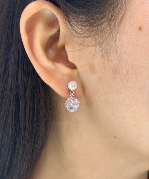 Burner(バーナー)の「【CHI SELECT】パール デザイン ピアス chi-pierce-00514 U【GBT】(ピアス(両耳用)・レディース・ゴールド/シルバー・FREE)」の2枚目の写真