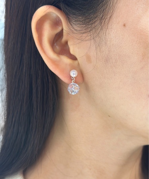 Burner(バーナー)の「【CHI SELECT】パール デザイン ピアス chi-pierce-00514 U【GBT】(ピアス(両耳用)・レディース・ゴールド/シルバー・FREE)」の10枚目の写真