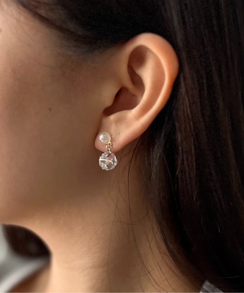 Burner(バーナー)の「【CHI SELECT】パール デザイン ピアス chi-pierce-00514 U【GBT】(ピアス(両耳用)・レディース・ゴールド/シルバー・FREE)」の5枚目の写真