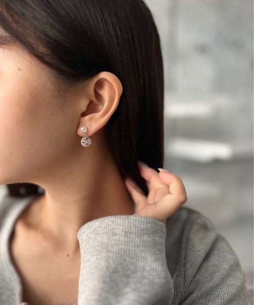 Burner(バーナー)の「【CHI SELECT】パール デザイン ピアス chi-pierce-00514 U【GBT】(ピアス(両耳用)・レディース・ゴールド/シルバー・FREE)」の6枚目の写真